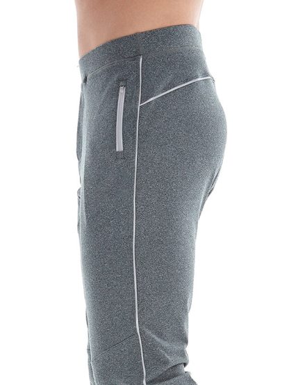 Wholesale design blank yoga pants cotton comfortable gray sweat pants - Image 4