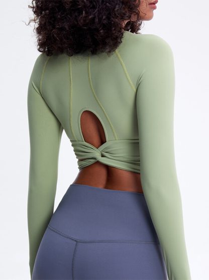 Wholesale gym t shirt crop sportswear raglan sleeves crop yoga wear