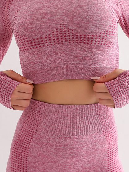 Activewear custom manufacturers seamless fitness clothing set - Image 5