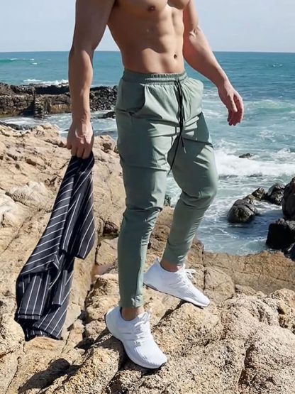 Wholesale jogger pants men's quick-drying tapered track pants