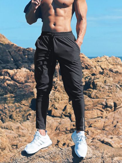 Wholesale jogger pants men's quick-drying tapered track pants - Image 3