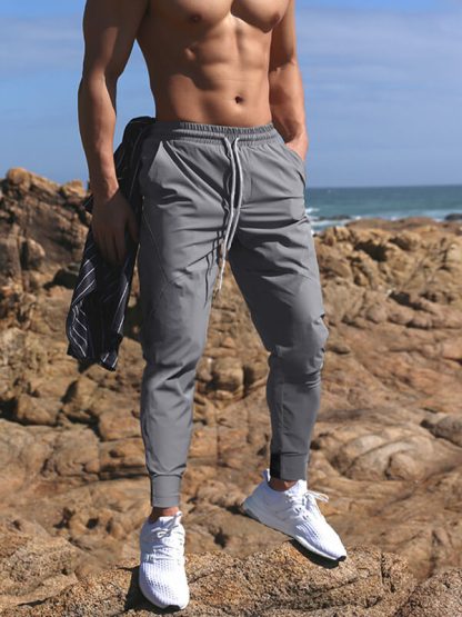 Wholesale jogger pants men's quick-drying tapered track pants - Image 4