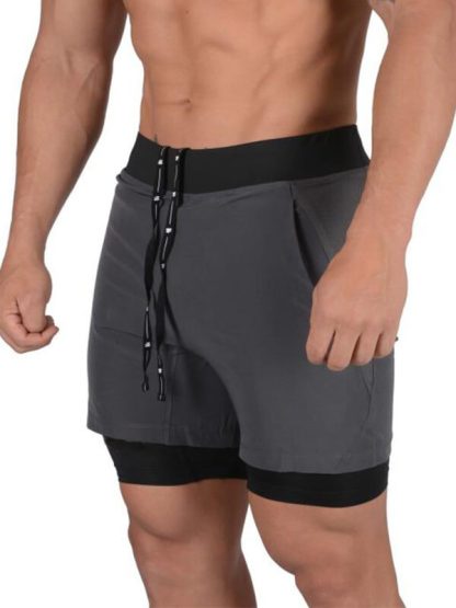 Wholesale mens athletic shorts quick-drying polyester gym pants - Image 2