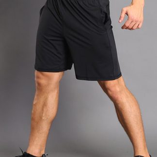 Wholesale mens baggy blank sweat shorts black high waisted jogger shorts