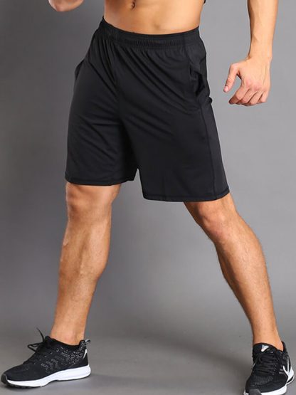 Wholesale mens baggy blank sweat shorts black high waisted jogger shorts