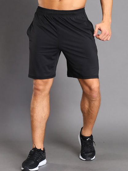 Wholesale mens baggy blank sweat shorts black high waisted jogger shorts - Image 2