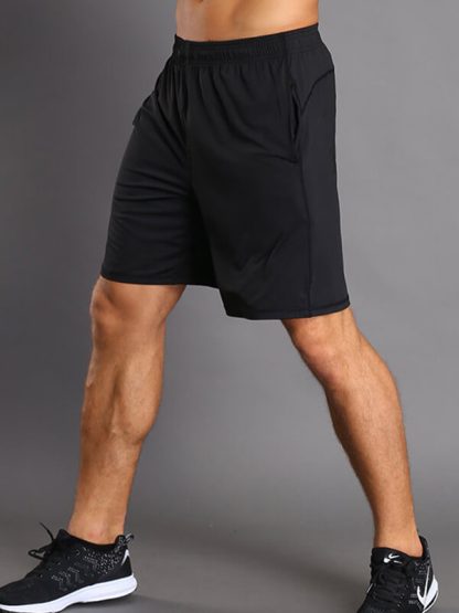 Wholesale mens baggy blank sweat shorts black high waisted jogger shorts - Image 4