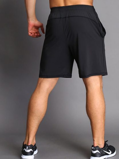 Wholesale mens baggy blank sweat shorts black high waisted jogger shorts - Image 5