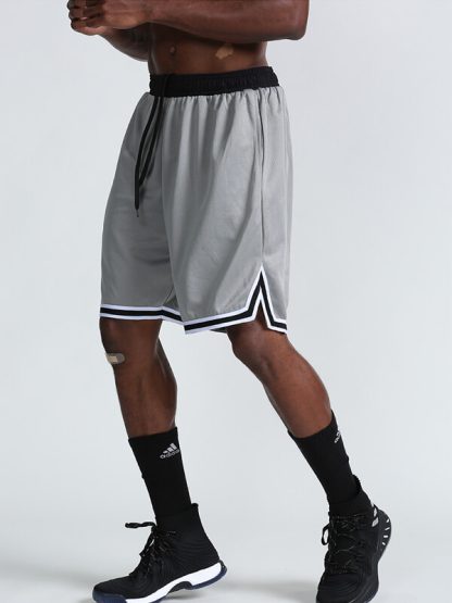 Wholesale mens black sweat shorts printed basketball sweat shorts - Image 3
