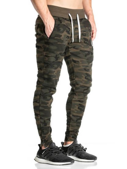 Wholesale mens jogger pants Make custom camouflage track pants