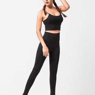 Women's fitness apparel custom sports bra and leggings set