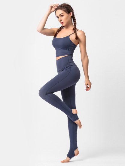 Women's fitness apparel custom sports bra and leggings set - Image 3