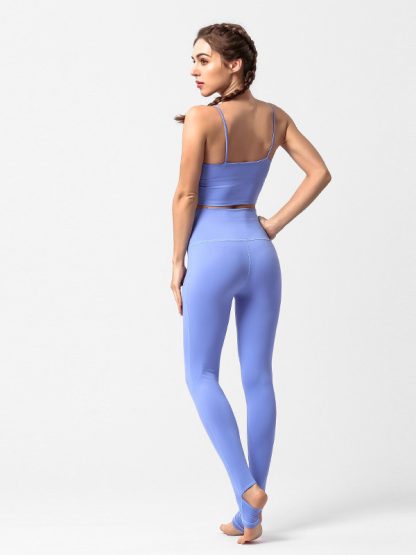Women's fitness apparel custom sports bra and leggings set - Image 4
