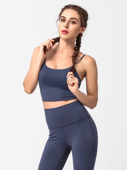 Women's fitness apparel custom sports bra and leggings set - Image 5