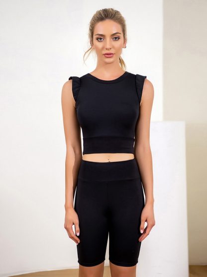 Womens gym wear custom stretch fitted fashion activewear - Image 5