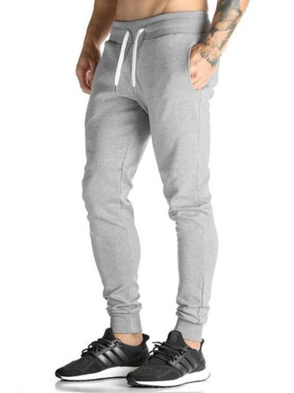Cotton drawstring branded track pants wholesale suppliers - Image 3