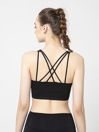 Custom Activewear Leggings And Strappy Nylon Sports bra Sets - Image 4