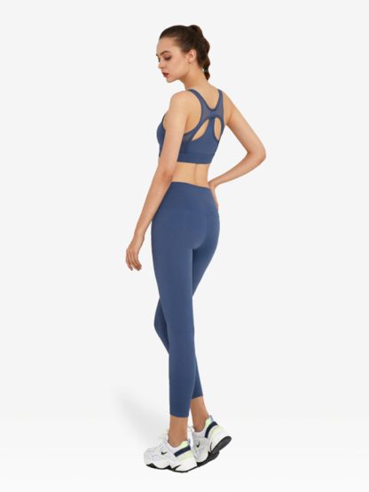 Custom activewear manufacturers tank style sports bra set