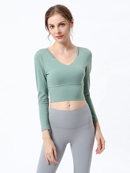 Custom athletic fit t-shirts beautiful back yoga wear