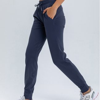 Custom athletic pants blank polyester running pants