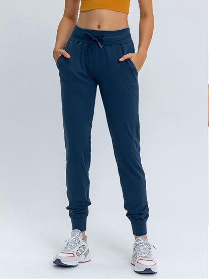 Custom athletic pants blank polyester running pants - Image 3