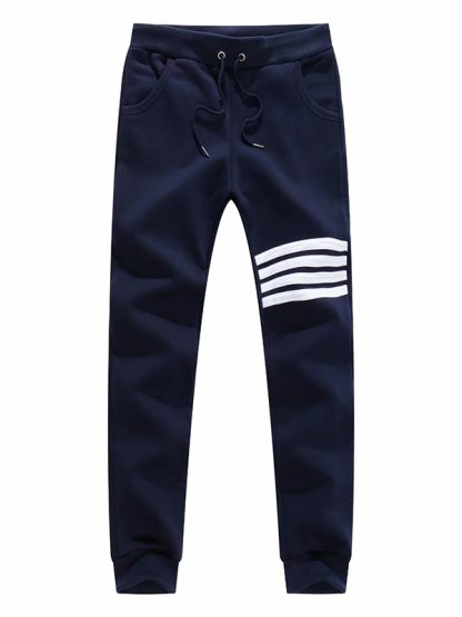 Custom blank track pants slim fit cotton jogger pants - Image 3