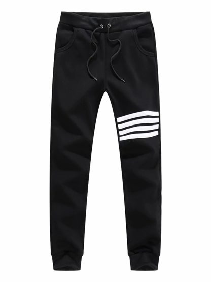 Custom blank track pants slim fit cotton jogger pants - Image 4