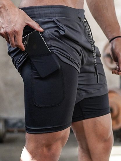Custom camo printed gym shorts mesh running shorts manufacturer - Image 2