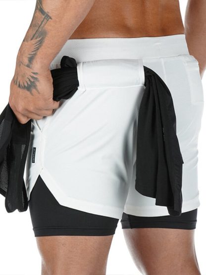 Custom camo printed gym shorts mesh running shorts manufacturer - Image 5