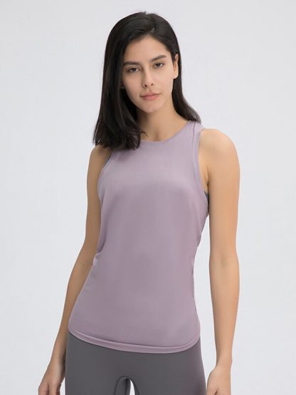 Custom comfort color loose athletic tank tops knotted sport tank tops - Image 2