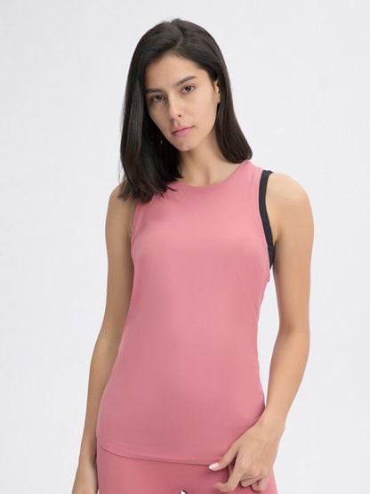 Custom comfort color loose athletic tank tops knotted sport tank tops - Image 4