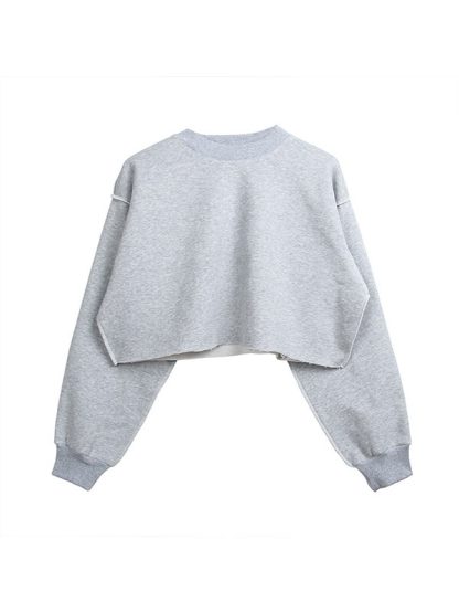 Custom comfort colors sweatshirt best white cut off workout clothes - Image 2