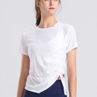 Athletic t shirts custom pit striped fitness clothing