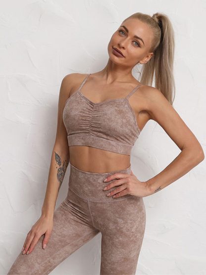 Custom design fitness apparel printed yoga activewear sets - Image 4
