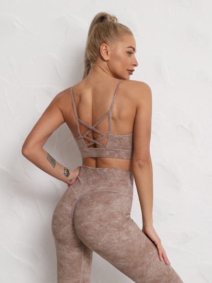 Custom design fitness apparel printed yoga activewear sets - Image 5