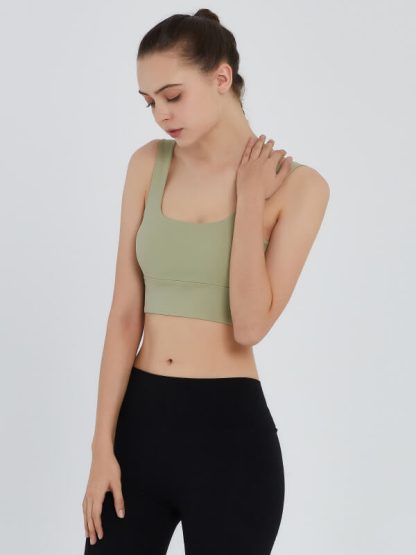 Custom elastic band sports bra plus-size best beauty back yoga bra
