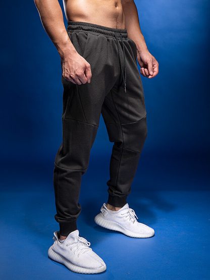 Custom Fit Track Pants With Pockets Drawstring Cotton Mans Trousers - Image 2