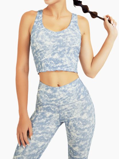 Custom fitness apparel manufacturer China tie dye activewear