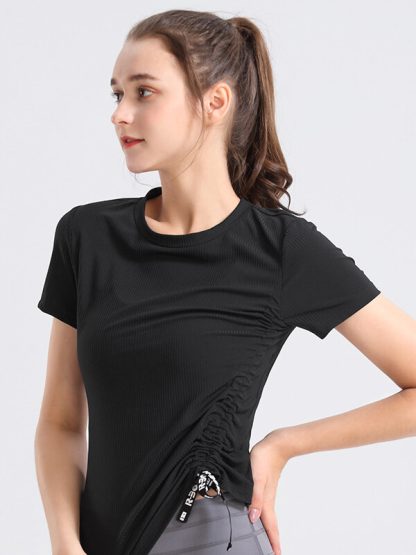 Athletic t shirts custom pit striped fitness clothing - Image 5