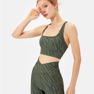 Custom fitness apparel wholesale text printed yoga clothing