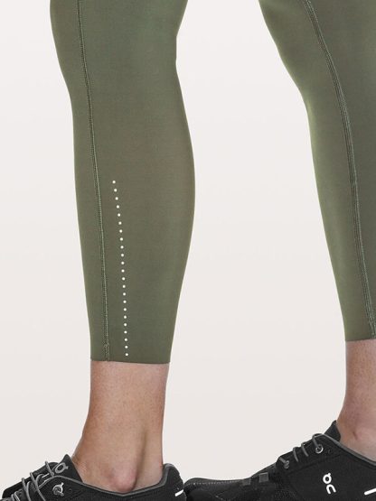 Custom gym leggings green high waisted with pockets blank yoga pants - Image 5