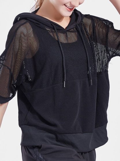 Custom hooded sports jackets design womens mesh white hooded - Image 3