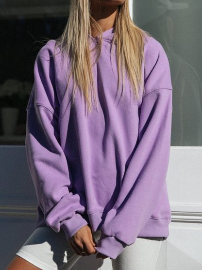 Best custom sport hoodie plus size women thicken warm loose sweatshirt - Image 3