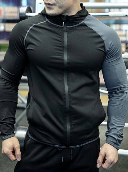 Custom made track jacket men's long-sleeved quick-drying hoodies
