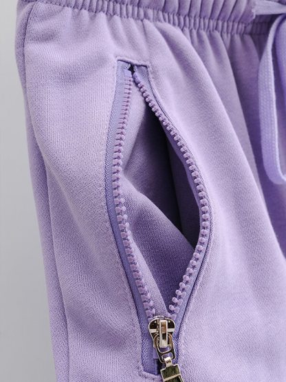 Custom made track pants cotton green jogger pants - Image 3
