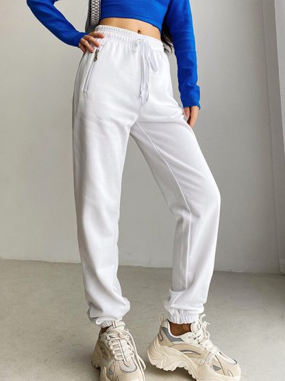 Custom made track pants cotton green jogger pants - Image 6