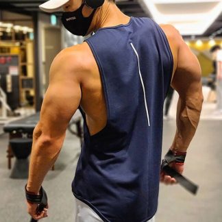 Custom men gym tank tops Spandex sport tank