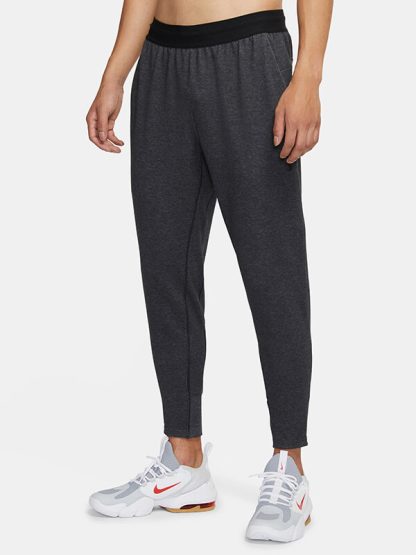 Custom men yoga pants manufacturers with pockets black baggy sweat pants
