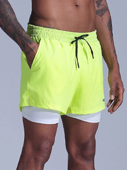 Custom men's soffe running fluorescent shorts