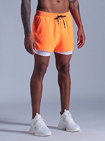 Custom men's soffe running fluorescent shorts - Image 2